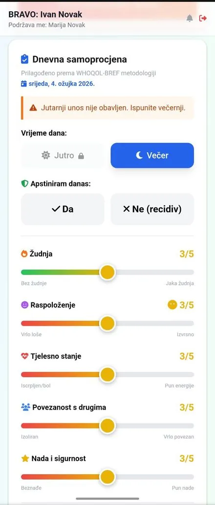 Kratka dnevna samoprocjena